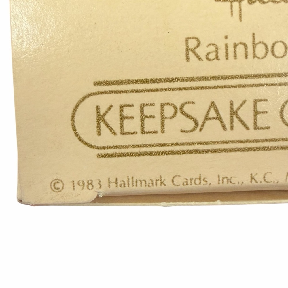 1983 Hallmark “Rainbow Angel” Keepsake Ornament with original box - Picture 9 of 12